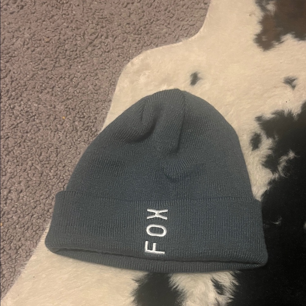 Fox Dark Gray Knit Hat